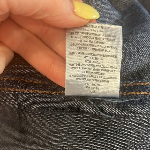 Wrangler Retro Denim Dress Embroidered Back Belt Long Sleeves Pearl Button Snaps - Picture 5 of 13